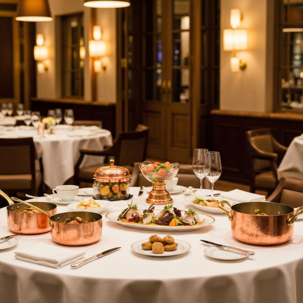 Ruffoni Cookware as Elegant Table Centerpiece - Luxury Dining