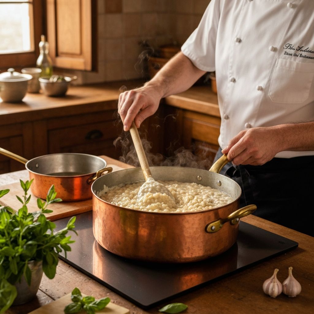 Cooking with tin-lined copper cookware - traditional non-stick surface
