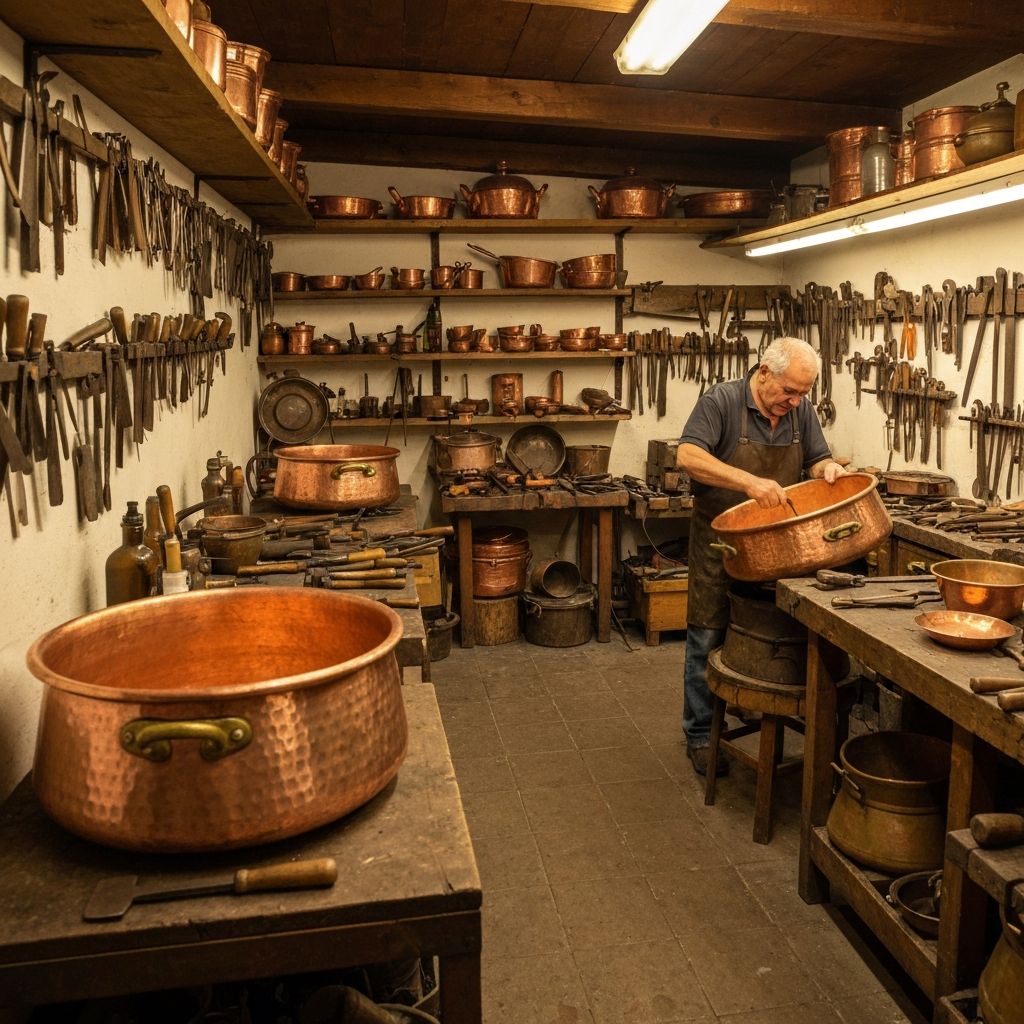 Ruffoni Workshop - Traditional Copper Craftsmanship in Omegna